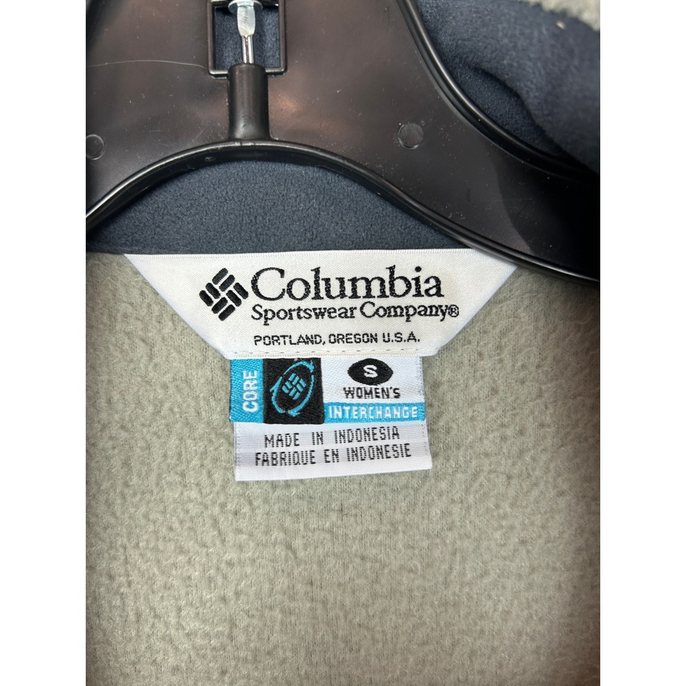 Vintage Columbia Interchange 3-in-1 Winter Jacket Sage Green Hooded Small - Picture 6 of 15